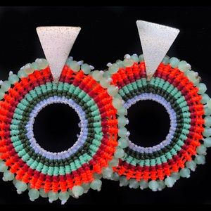 Hand Made Earrings. Colombian style